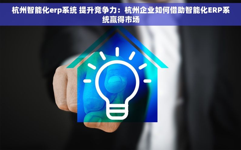 杭州智能化erp系统 提升竞争力：杭州企业如何借助智能化ERP系统赢得市场
