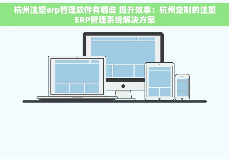 杭州注塑erp管理软件有哪些 提升效率：杭州定制的注塑ERP管理系统解决方案