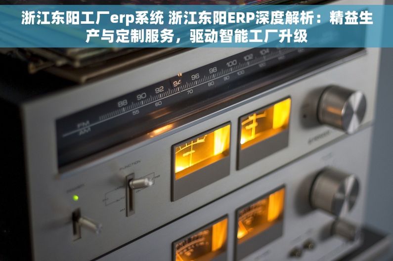 浙江东阳工厂erp系统 浙江东阳ERP深度解析：精益生产与定制服务，驱动智能工厂升级