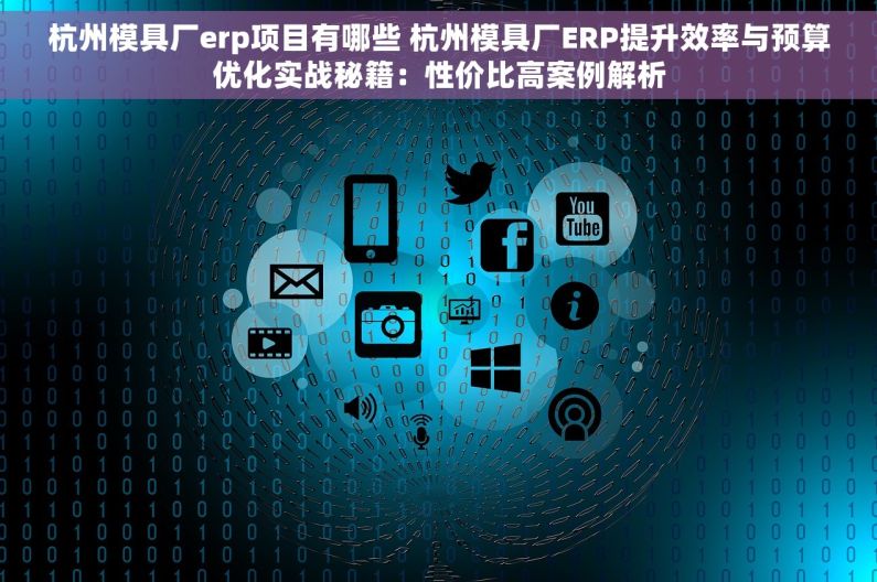 杭州模具厂erp项目有哪些 杭州模具厂ERP提升效率与预算优化实战秘籍：性价比高案例解析