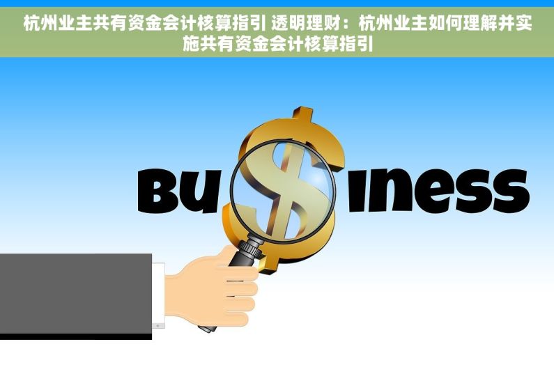 杭州业主共有资金会计核算指引 透明理财：杭州业主如何理解并实施共有资金会计核算指引