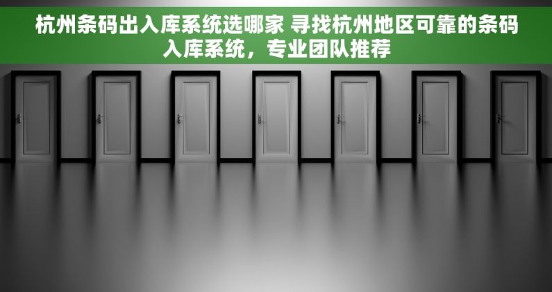 杭州条码出入库系统选哪家 寻找杭州地区可靠的条码入库系统，专业团队推荐