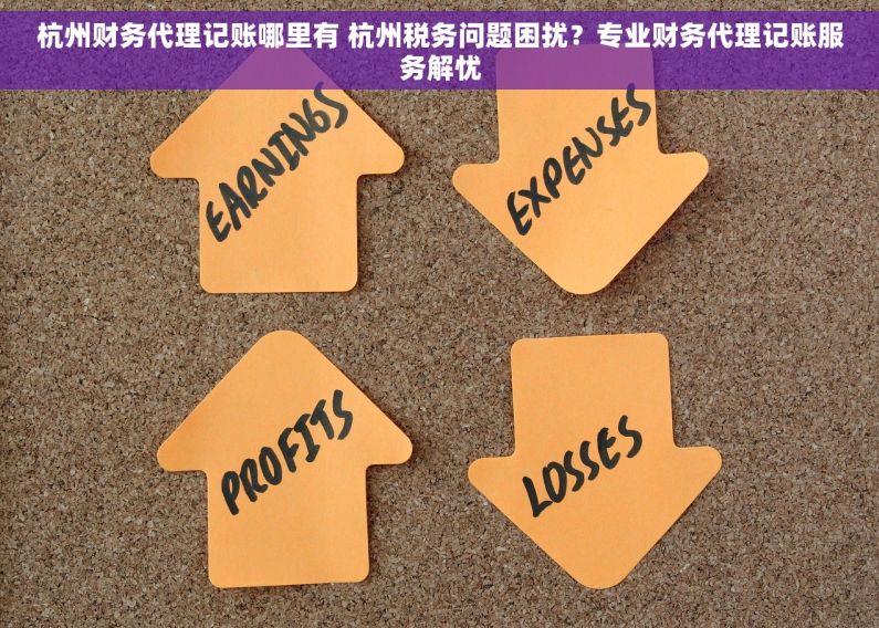 杭州财务代理记账哪里有 杭州税务问题困扰？专业财务代理记账服务解忧