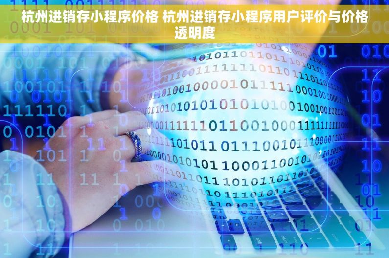 杭州进销存小程序价格 杭州进销存小程序用户评价与价格透明度