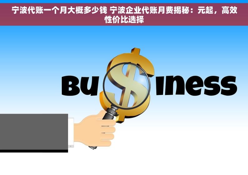 宁波代账一个月大概多少钱 宁波企业代账月费揭秘：元起，高效性价比选择