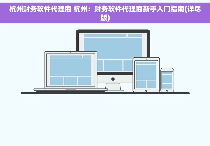 杭州财务软件代理商 杭州：财务软件代理商新手入门指南(详尽版)