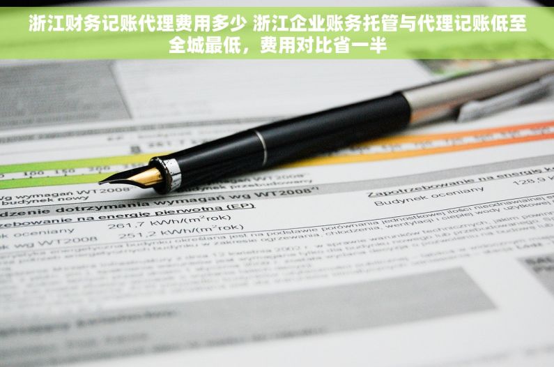 浙江财务记账代理费用多少 浙江企业账务托管与代理记账低至全城最低，费用对比省一半