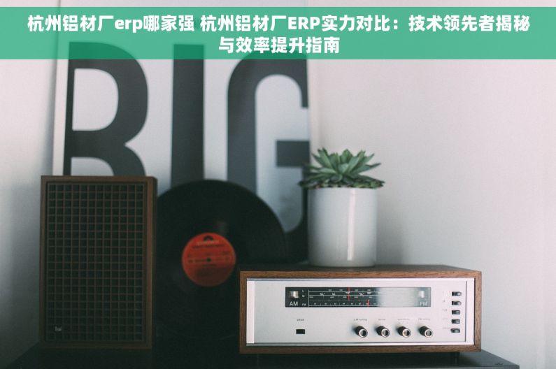 杭州铝材厂erp哪家强 杭州铝材厂ERP实力对比：技术领先者揭秘与效率提升指南
