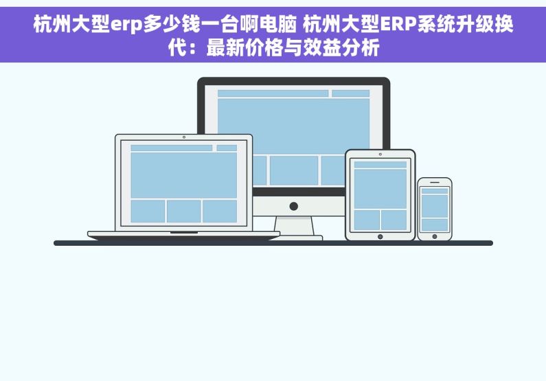 杭州大型erp多少钱一台啊电脑 杭州大型ERP系统升级换代：最新价格与效益分析