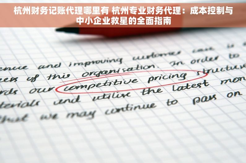 杭州财务记账代理哪里有 杭州专业财务代理：成本控制与中小企业救星的全面指南