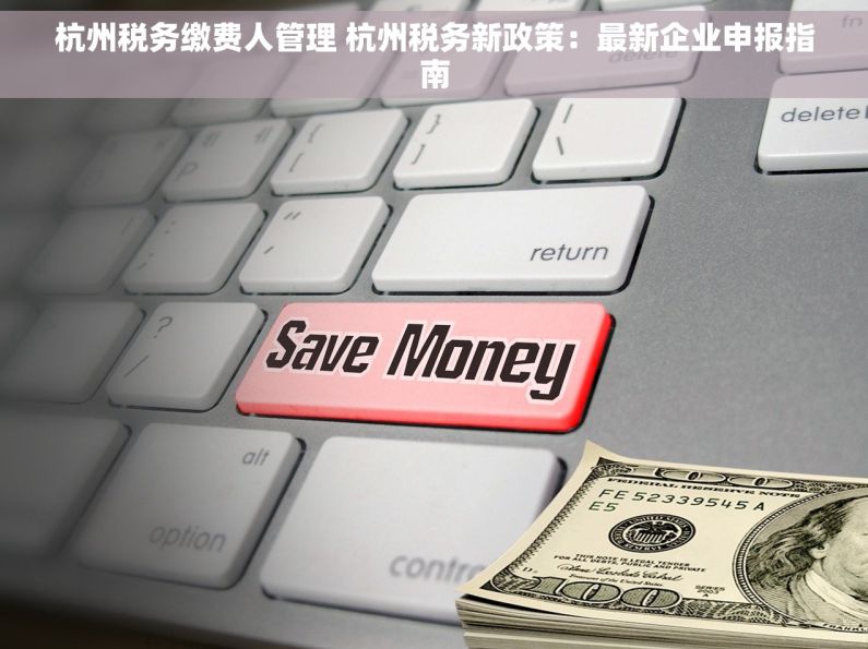 杭州税务缴费人管理 杭州税务新政策：最新企业申报指南
