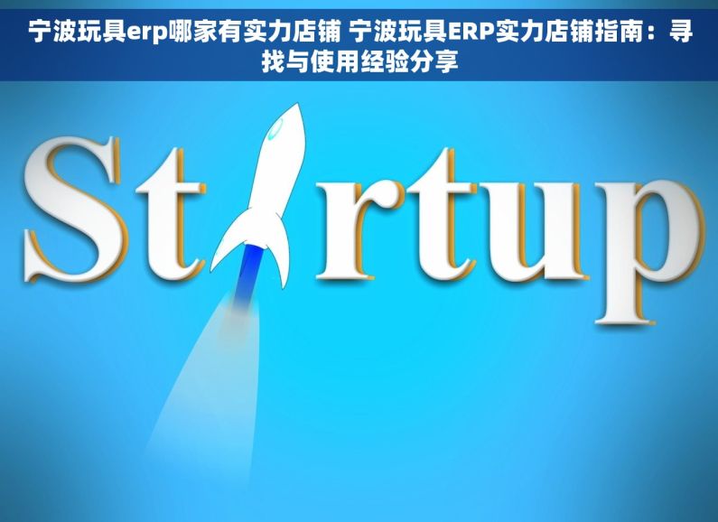 宁波玩具erp哪家有实力店铺 宁波玩具ERP实力店铺指南：寻找与使用经验分享