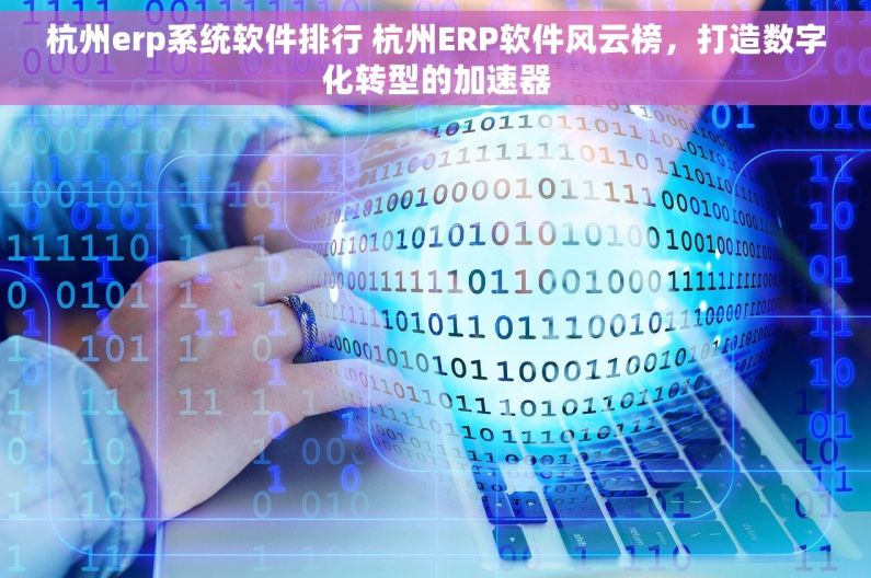 杭州erp系统软件排行 杭州ERP软件风云榜，打造数字化转型的加速器
