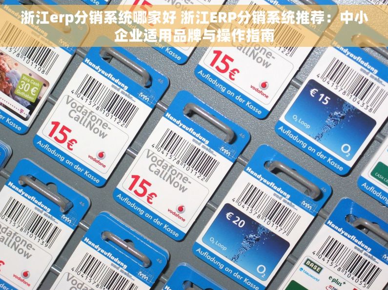 浙江erp分销系统哪家好 浙江ERP分销系统推荐：中小企业适用品牌与操作指南