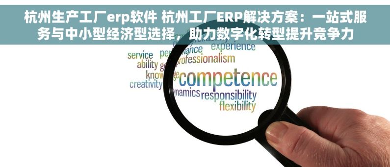 杭州生产工厂erp软件 杭州工厂ERP解决方案：一站式服务与中小型经济型选择，助力数字化转型提升竞争力