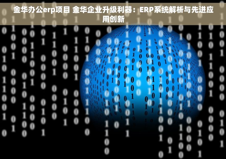 金华办公erp项目 金华企业升级利器：ERP系统解析与先进应用创新