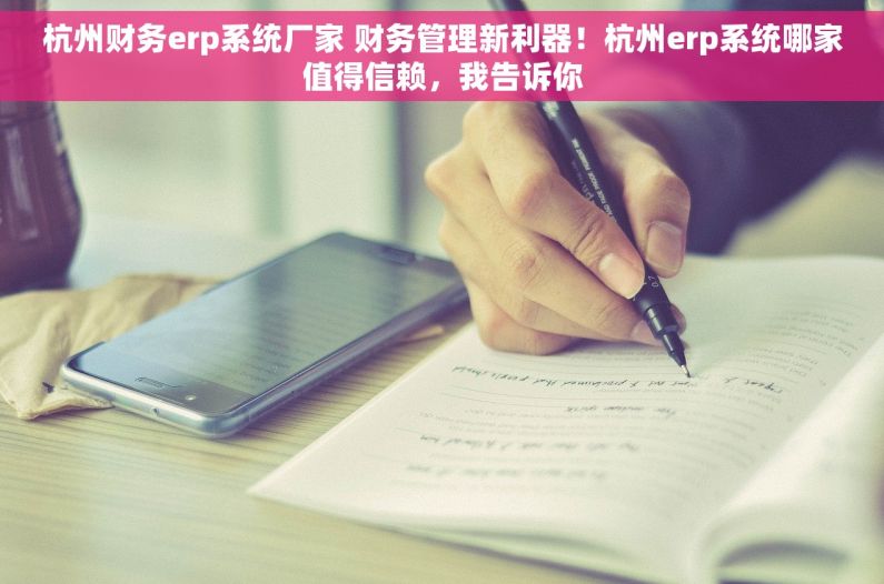 杭州财务erp系统厂家 财务管理新利器！杭州erp系统哪家值得信赖，我告诉你
