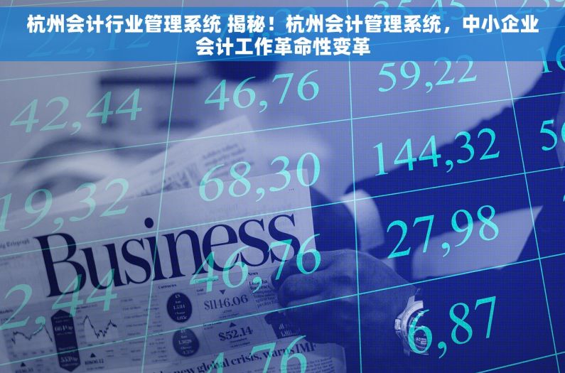 杭州会计行业管理系统 揭秘！杭州会计管理系统，中小企业会计工作革命性变革