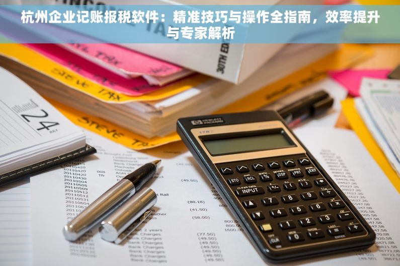 杭州企业记账报税软件：精准技巧与操作全指南，效率提升与专家解析