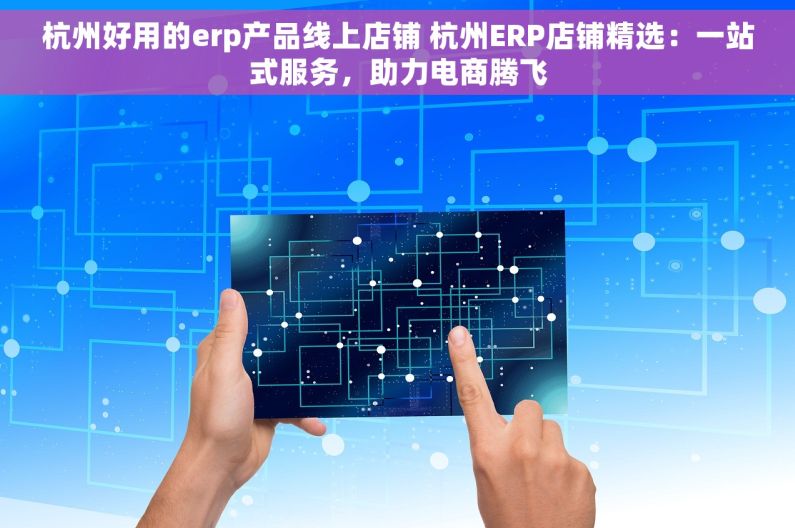 杭州好用的erp产品线上店铺 杭州ERP店铺精选：一站式服务，助力电商腾飞