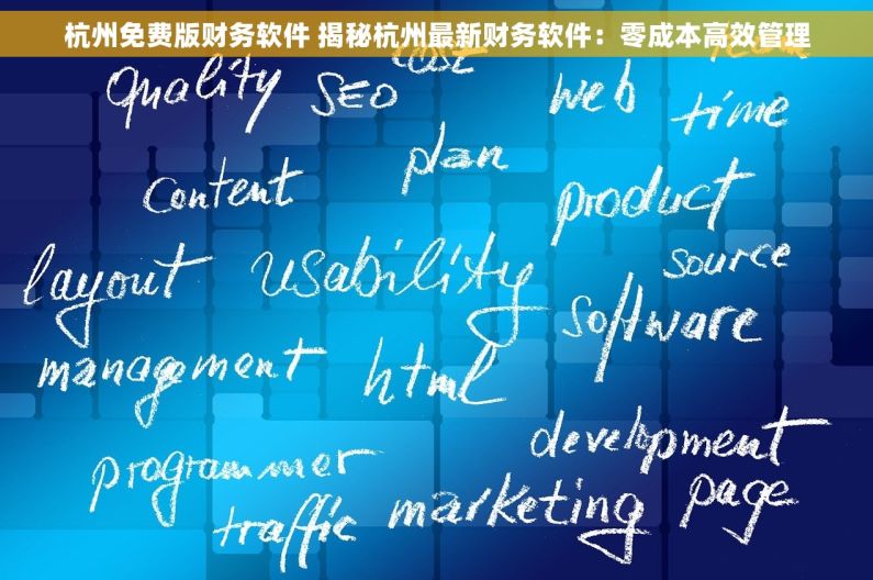 杭州免费版财务软件 揭秘杭州最新财务软件：零成本高效管理
