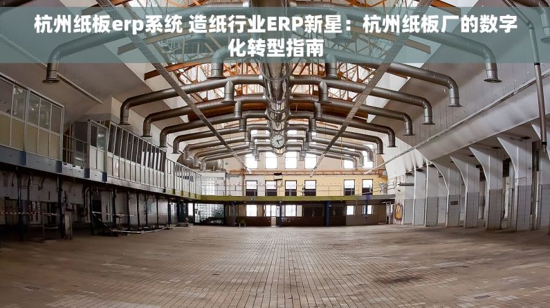杭州纸板erp系统 造纸行业ERP新星：杭州纸板厂的数字化转型指南