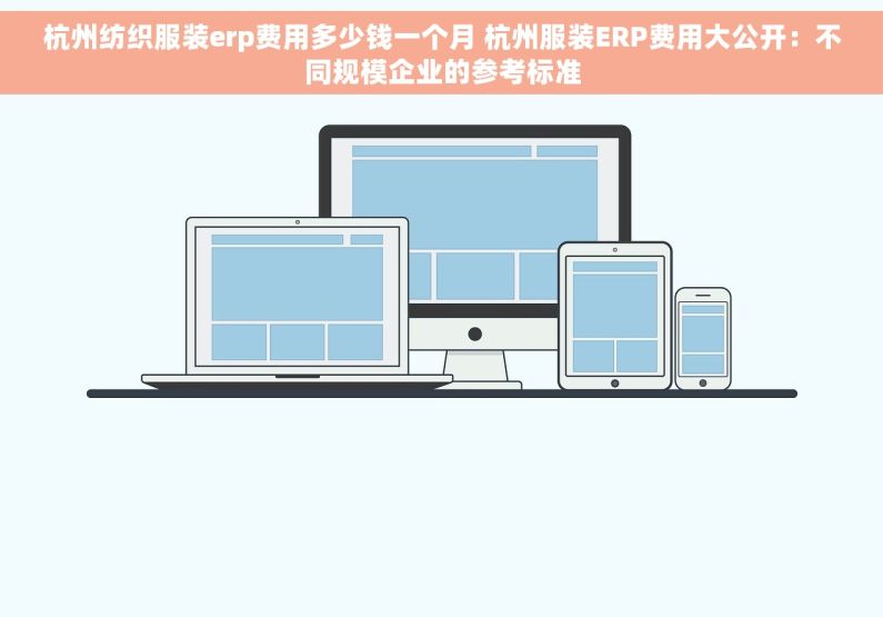 杭州纺织服装erp费用多少钱一个月 杭州服装ERP费用大公开：不同规模企业的参考标准