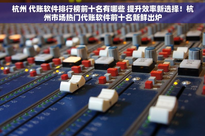 杭州 代账软件排行榜前十名有哪些 提升效率新选择！杭州市场热门代账软件前十名新鲜出炉