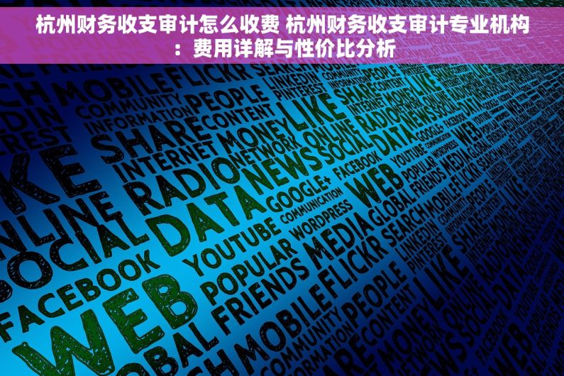 杭州财务收支审计怎么收费 杭州财务收支审计专业机构：费用详解与性价比分析