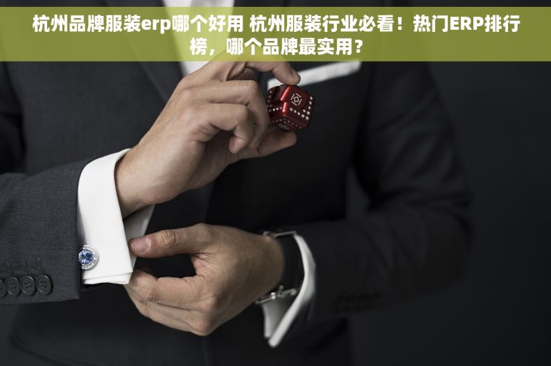 杭州品牌服装erp哪个好用 杭州服装行业必看！热门ERP排行榜，哪个品牌最实用？