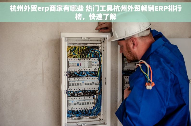 杭州外贸erp商家有哪些 热门工具杭州外贸畅销ERP排行榜，快速了解