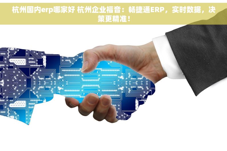 杭州国内erp哪家好 杭州企业福音：畅捷通ERP，实时数据，决策更精准！