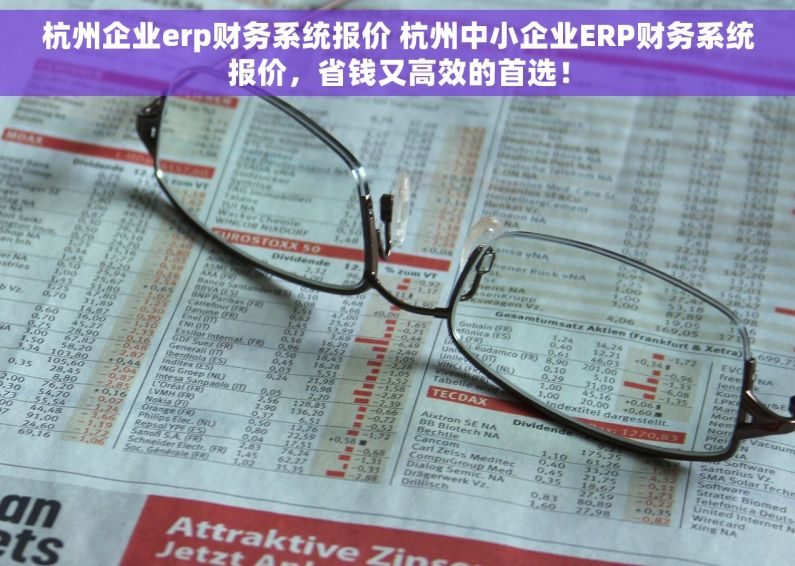 杭州企业erp财务系统报价 杭州中小企业ERP财务系统报价，省钱又高效的首选！