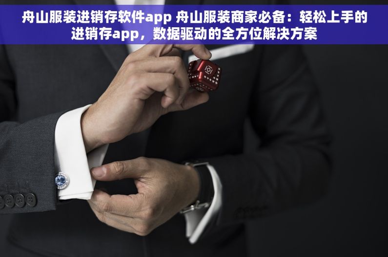 舟山服装进销存软件app 舟山服装商家必备：轻松上手的进销存app，数据驱动的全方位解决方案
