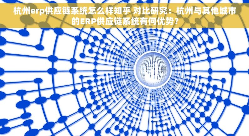 杭州erp供应链系统怎么样知乎 对比研究：杭州与其他城市的ERP供应链系统有何优势？