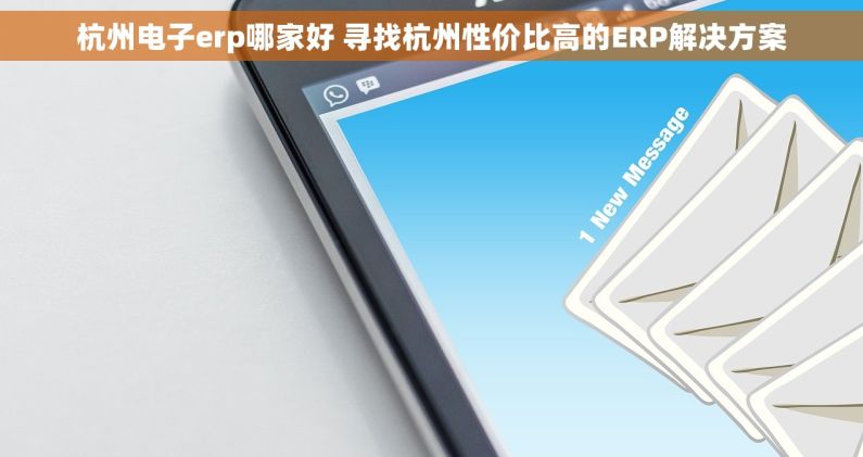 杭州电子erp哪家好 寻找杭州性价比高的ERP解决方案