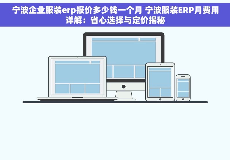 宁波企业服装erp报价多少钱一个月 宁波服装ERP月费用详解：省心选择与定价揭秘