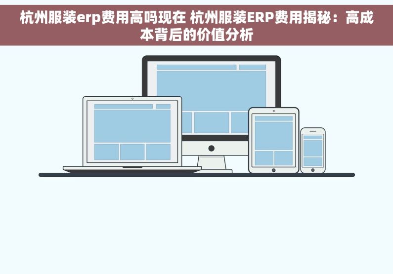 杭州服装erp费用高吗现在 杭州服装ERP费用揭秘：高成本背后的价值分析