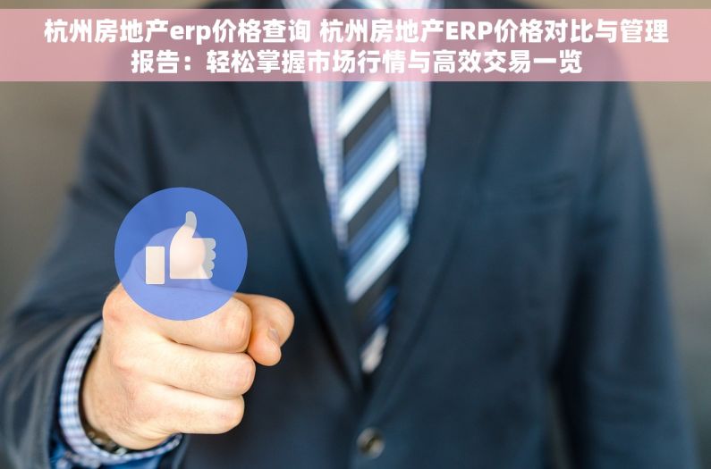 杭州房地产erp价格查询 杭州房地产ERP价格对比与管理报告：轻松掌握市场行情与高效交易一览