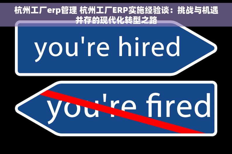 杭州工厂erp管理 杭州工厂ERP实施经验谈：挑战与机遇并存的现代化转型之路