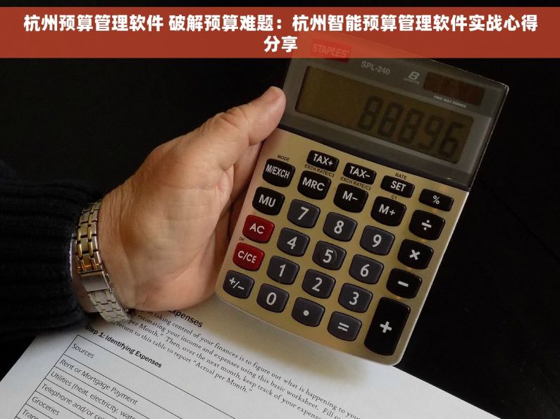 杭州预算管理软件 破解预算难题：杭州智能预算管理软件实战心得分享