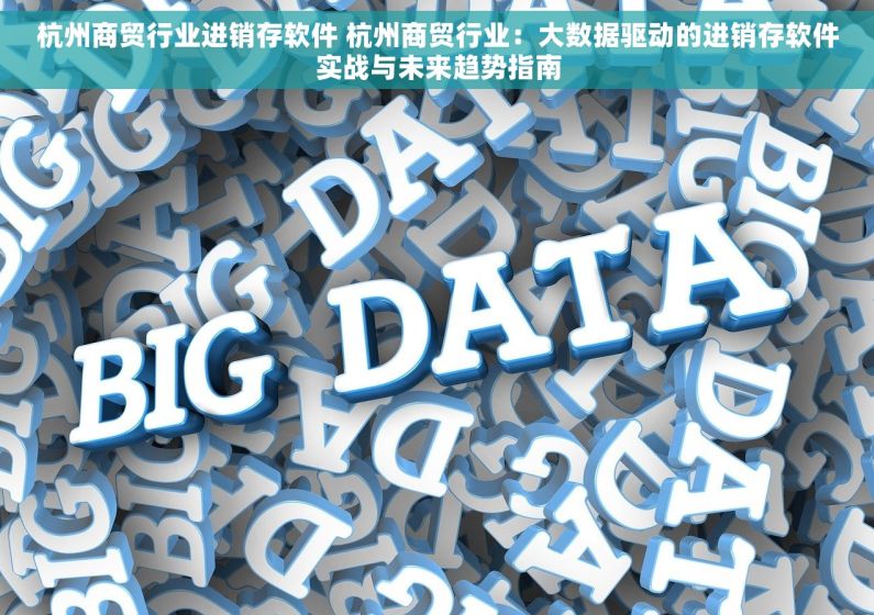 杭州商贸行业进销存软件 杭州商贸行业：大数据驱动的进销存软件实战与未来趋势指南