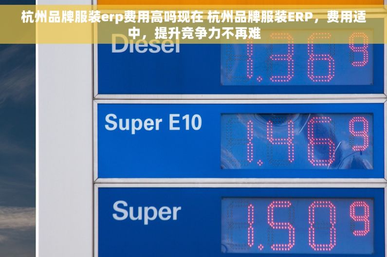 杭州品牌服装erp费用高吗现在 杭州品牌服装ERP，费用适中，提升竞争力不再难