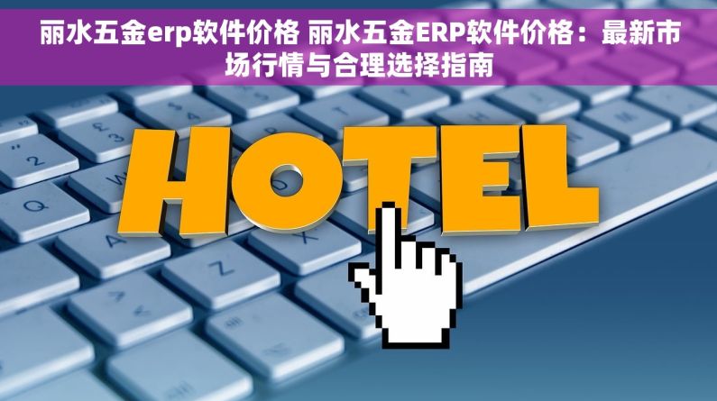 丽水五金erp软件价格 丽水五金ERP软件价格：最新市场行情与合理选择指南
