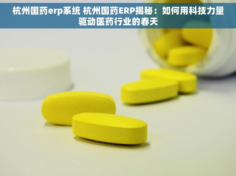 杭州国药erp系统 杭州国药ERP揭秘：如何用科技力量驱动医药行业的春天