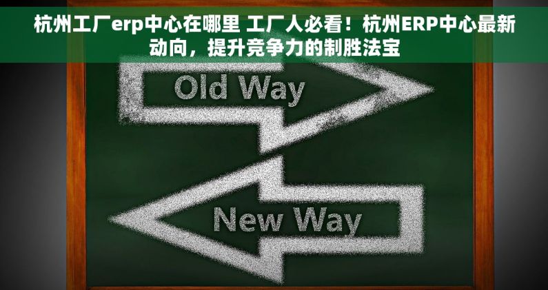 杭州工厂erp中心在哪里 工厂人必看！杭州ERP中心最新动向，提升竞争力的制胜法宝