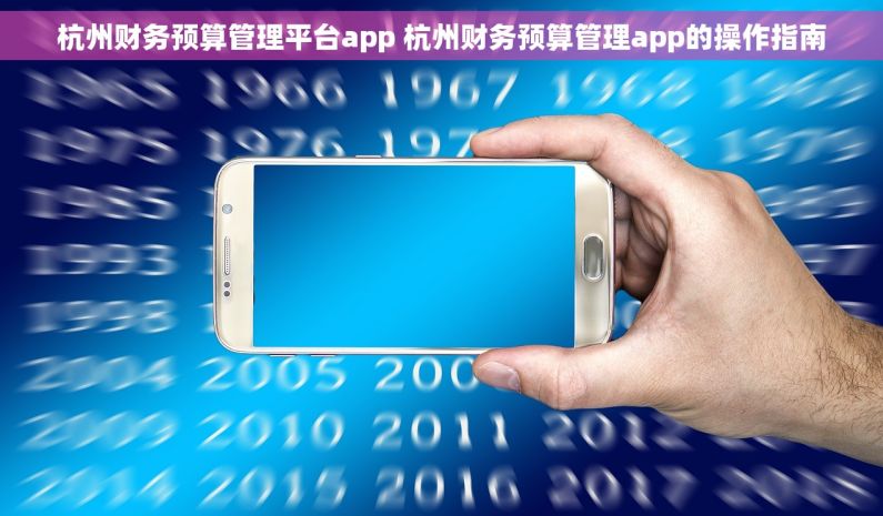 杭州财务预算管理平台app 杭州财务预算管理app的操作指南