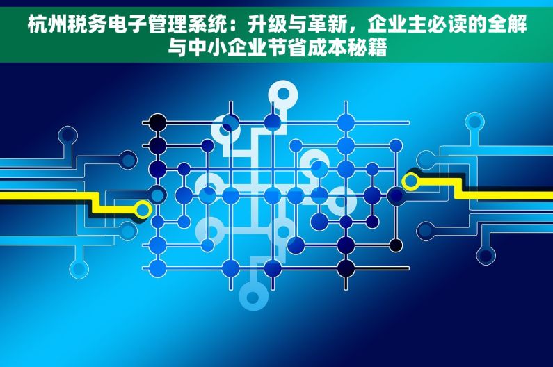 杭州税务电子管理系统：升级与革新，企业主必读的全解与中小企业节省成本秘籍