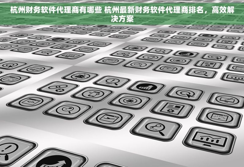 杭州财务软件代理商有哪些 杭州最新财务软件代理商排名，高效解决方案