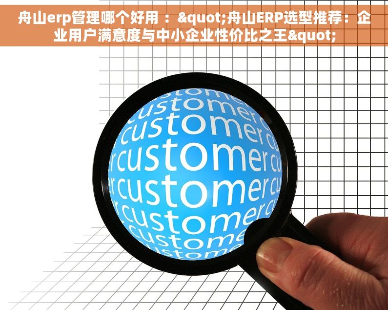 舟山erp管理哪个好用 ："舟山ERP选型推荐：企业用户满意度与中小企业性价比之王"